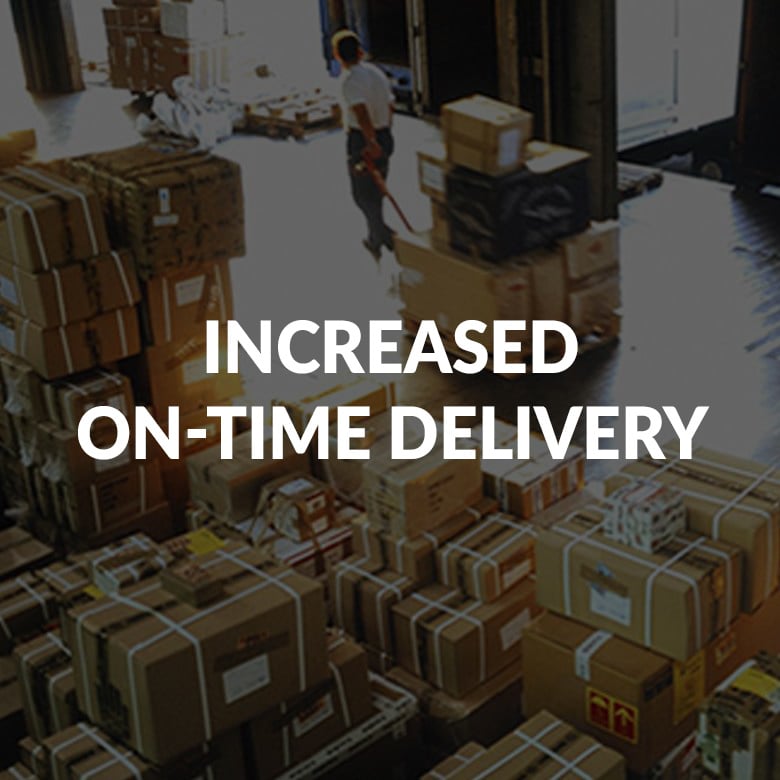 INCREASED ON-TIME DELIVERY