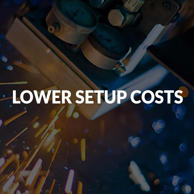 LOWER SETUP COSTS