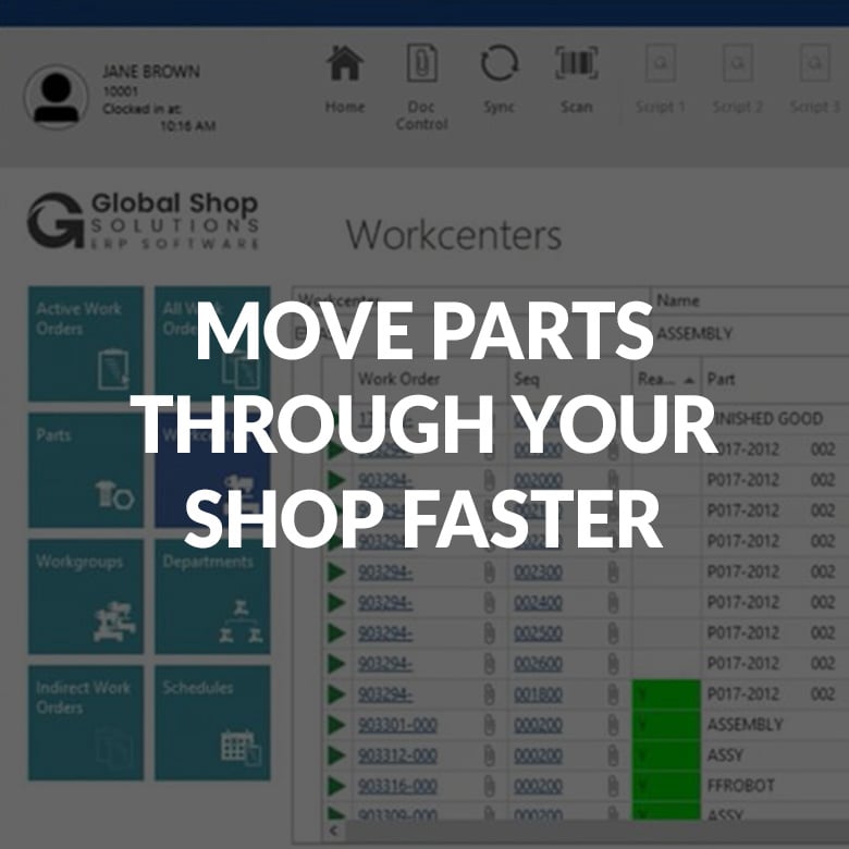 MOVE PARTS THROUGH SHOP FASTER