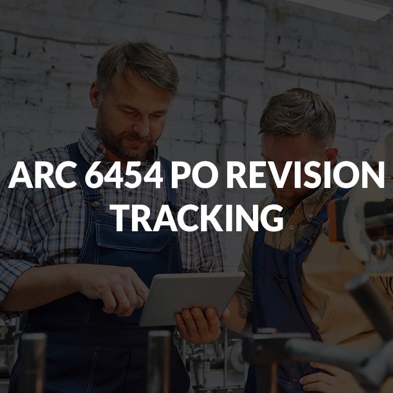 ARC 6454 PO REVISION TRACKING